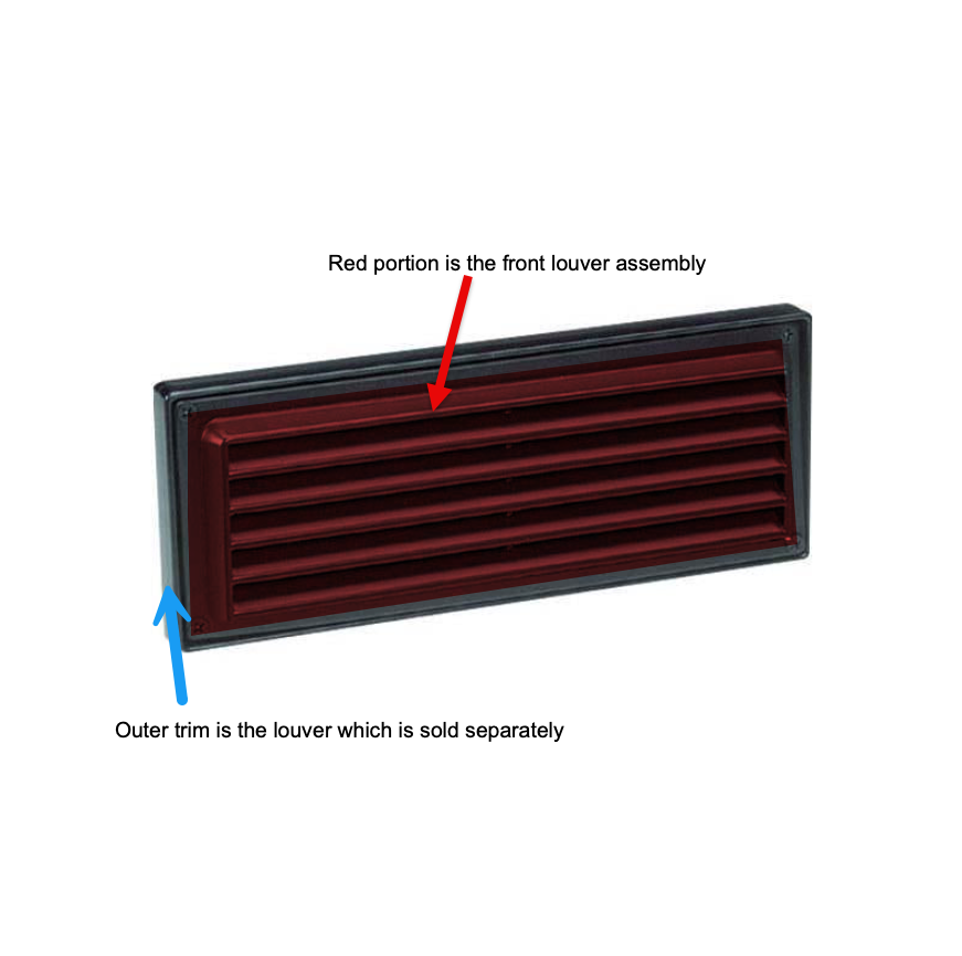 Replacement Front Louver and Lens Assembly for Hadco RSC2 Step Light