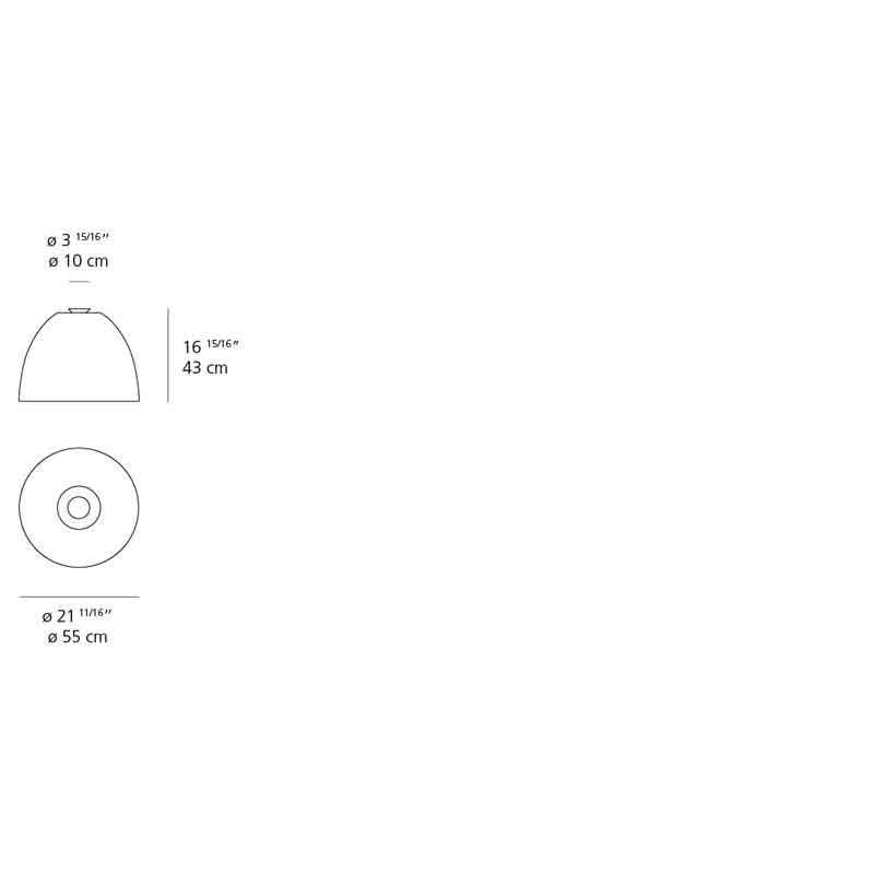 Artemide A2435 Nur 43W LED Dimmable Ceiling Light - Seginus Lighting