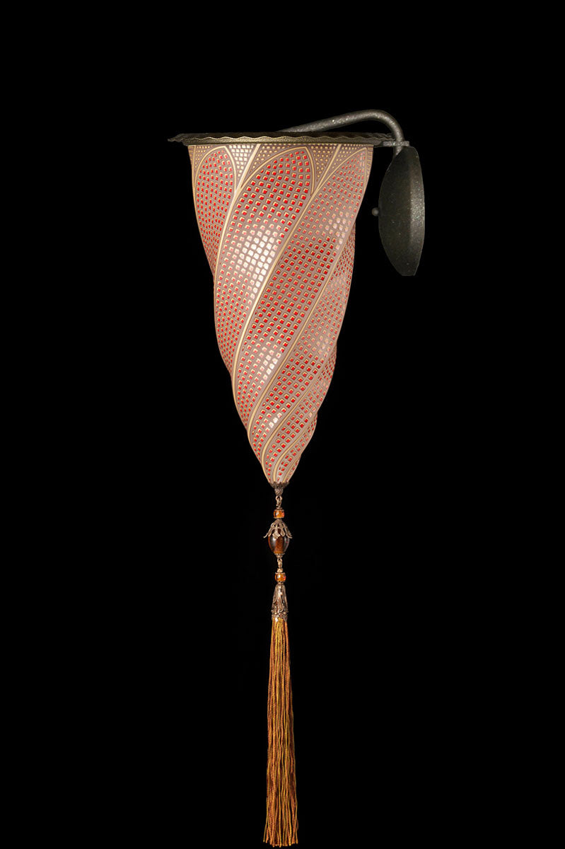Fortuny G-019-AP-1 Glass Cesendello Applique - 7-1/2" - Seginus Lighting