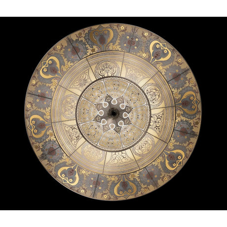 Fortuny G120SH-1 BG Scheherazade 3 Tiers Geometric Glass Lamp Ceiling 1