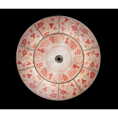 Fortuny G80SH-1 RF Scheherazade 2 Tiers Floral Glass Lamp Ceiling 1