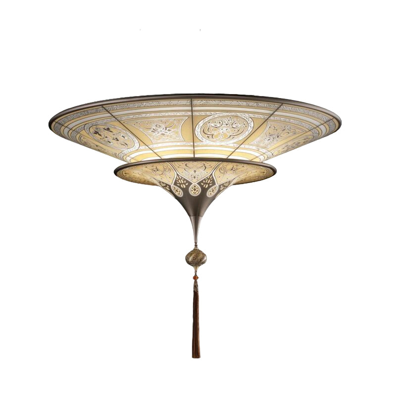 Fortuny G80SH-2 FM Scheherazade 2 Tiers Glass Lamp Flush Mount 29.25" - Seginus Lighting