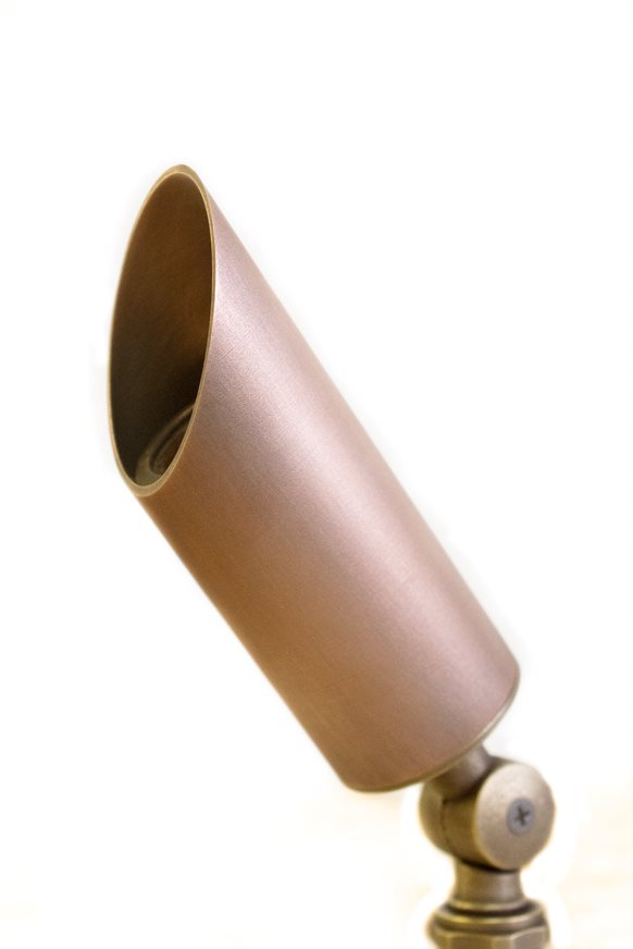 CopperMoon CM.115-MR11 12V Professional Grade Copper Uplight 5" Shroud With Stake - Seginus Lighting