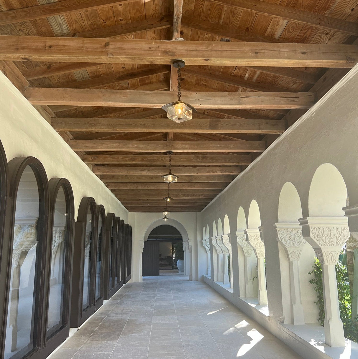 Coe Studios HL-EN Solid Bronze Entryway Hanging Lamp with E27 LED - Seginus Lighting