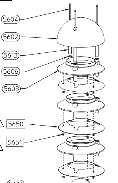 Hadco Replacement Roof & Louver Assembly For Bollards DB14, DB 21 and DB30 - Seginus Lighting
