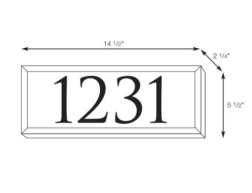 SPJ Lighting SPJ43-02B 4 Number LED Address Light 12V or 120V - Seginus Lighting