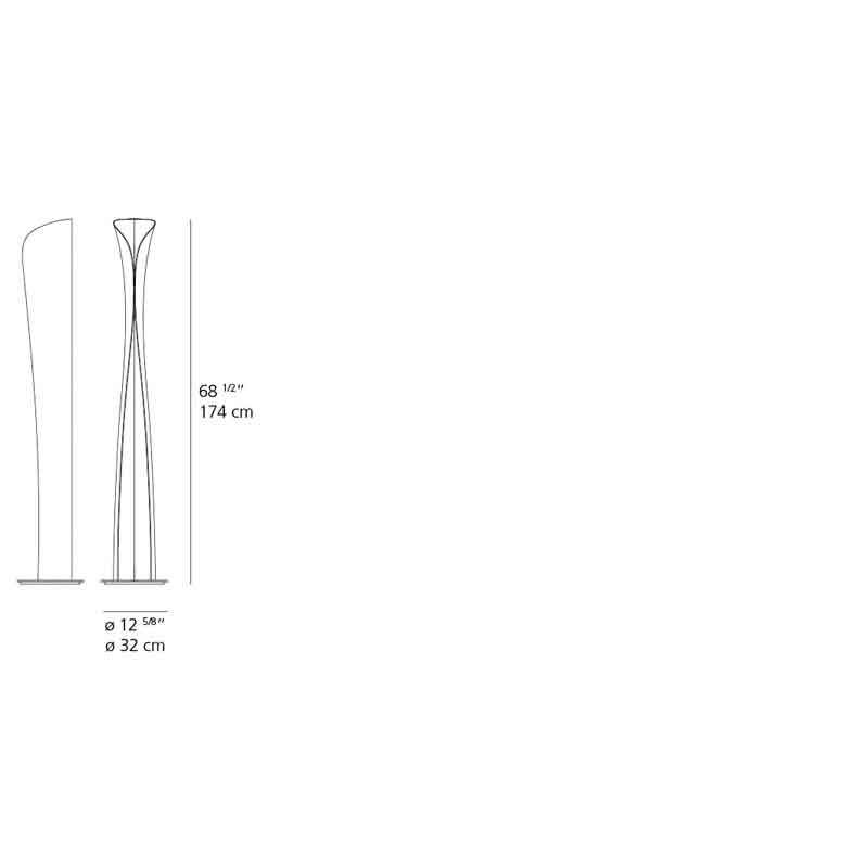 Artemide 1361 Cadmo LED Floor Light 120V - Seginus Lighting