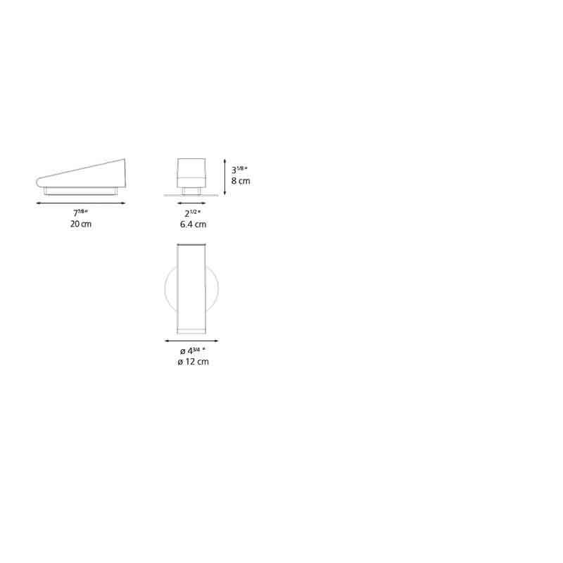 Artemide T0828 Cuneo 11W LED Mini Outdoor Wall/Floor Light - Seginus Lighting