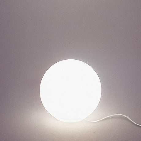 Artemide 018AE26 Dioscuri Max 100W E26 White Table Light with Switch - Seginus Lighting