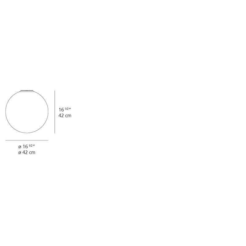 Artemide 011 Dioscuri Max 100W E26 White Wall/Ceiling Light 120V - Seginus Lighting