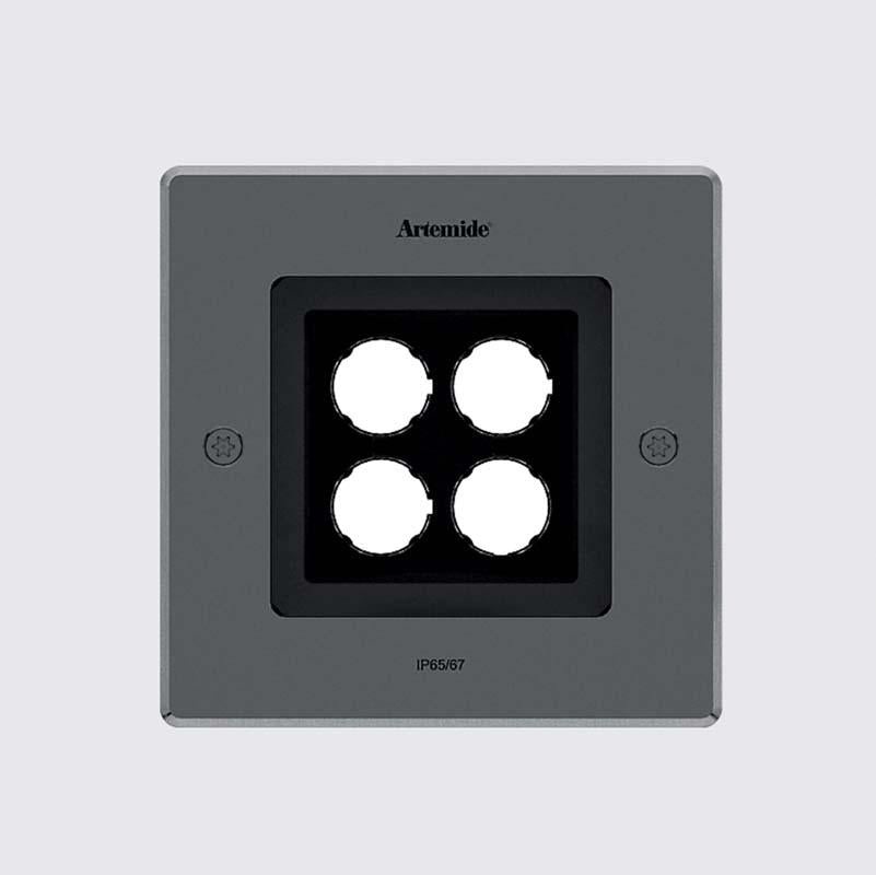 Artemide T4068W150 Ego 8W LED 150 Square Outdoor Ceiling Recessed Downlight 120V - Seginus Lighting