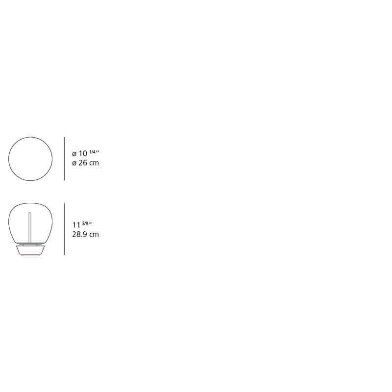 Artemide 18018A Empatia LED MP-MV White Table Light - Seginus Lighting