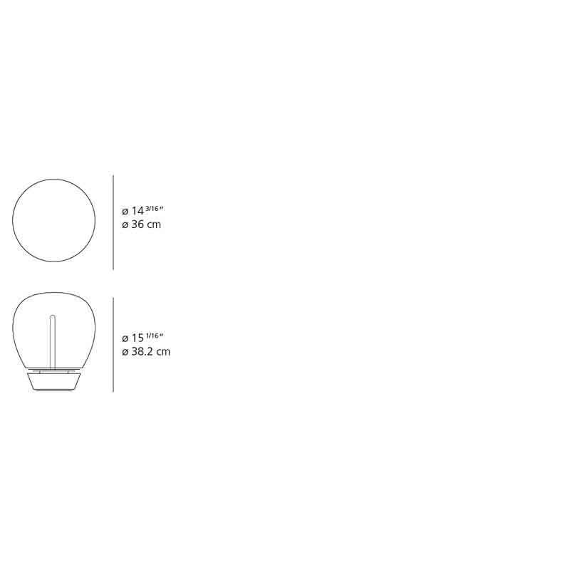 Artemide 18018A Empatia LED MP-MV White Table Light - Seginus Lighting