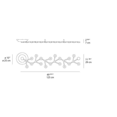 Artemide 1596058A Led Net 125 Inch 30W Dimmable Linear LED Ceiling Light - Seginus Lighting