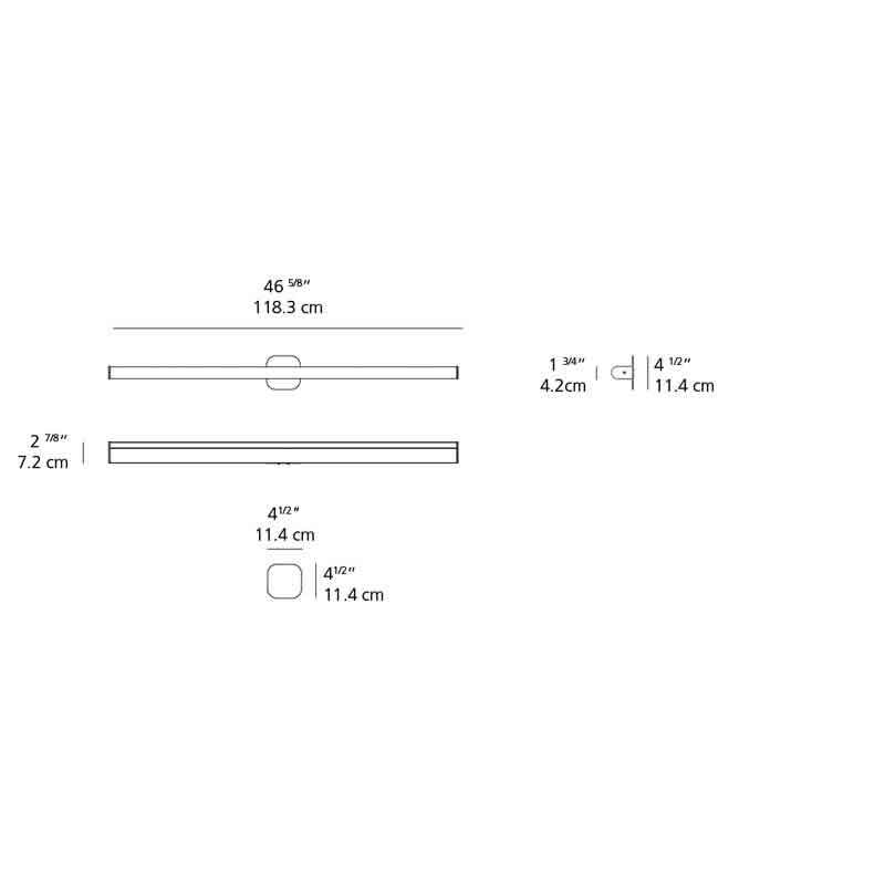 Artemide RDLBR9306A Ledbar 2-Wire Dimmable Wall/Ceiling Round LED Light 120V - Seginus Lighting