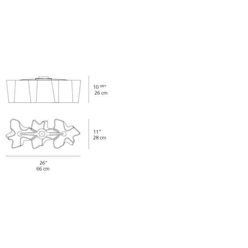 Artemide 06940 Logico Triple Linear Max 100W E26 Mini Ceiling Light 120V - Seginus Lighting