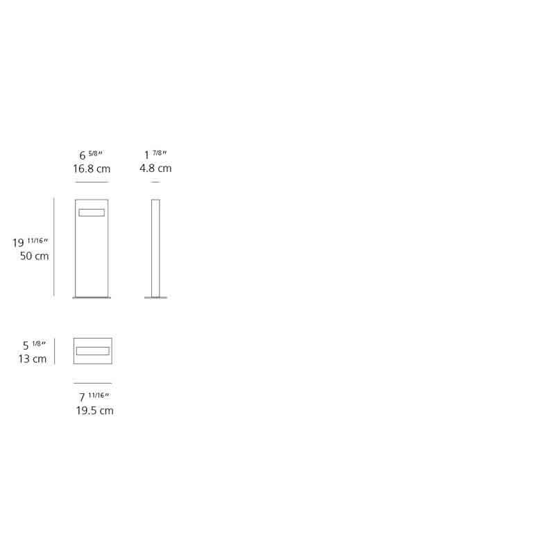 Artemide T083 Nuda 30K LED Grey white Outdoor Floor Light - Seginus Lighting