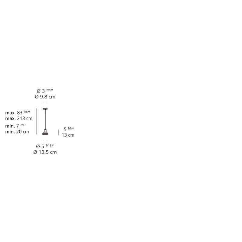 Artemide DDST010011 Stab Light Max 10W GU10 A Suspension Light - Seginus Lighting