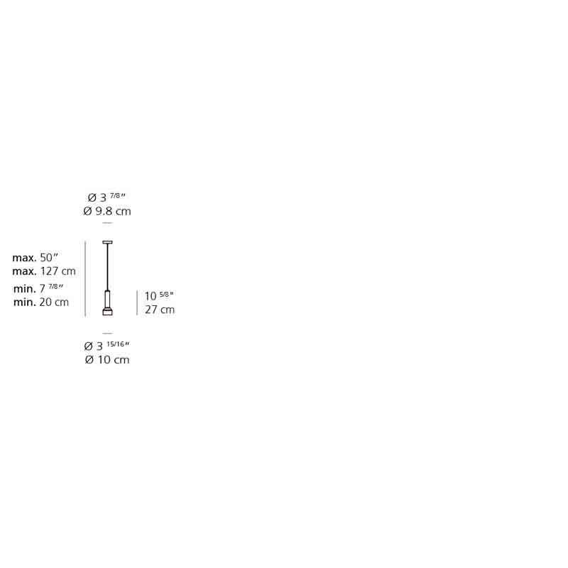 Artemide DDST010021 Stab Light Max 10W GU10 B Suspension Light - Seginus Lighting