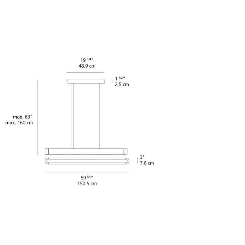Artemide 192 Talo 2-Wire Dimmable LED Suspension Light 120V - Seginus Lighting