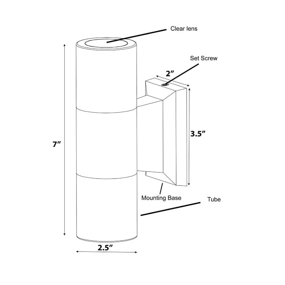 Cast Lighting Porch / Sconce MR-16 Up & Down Light
