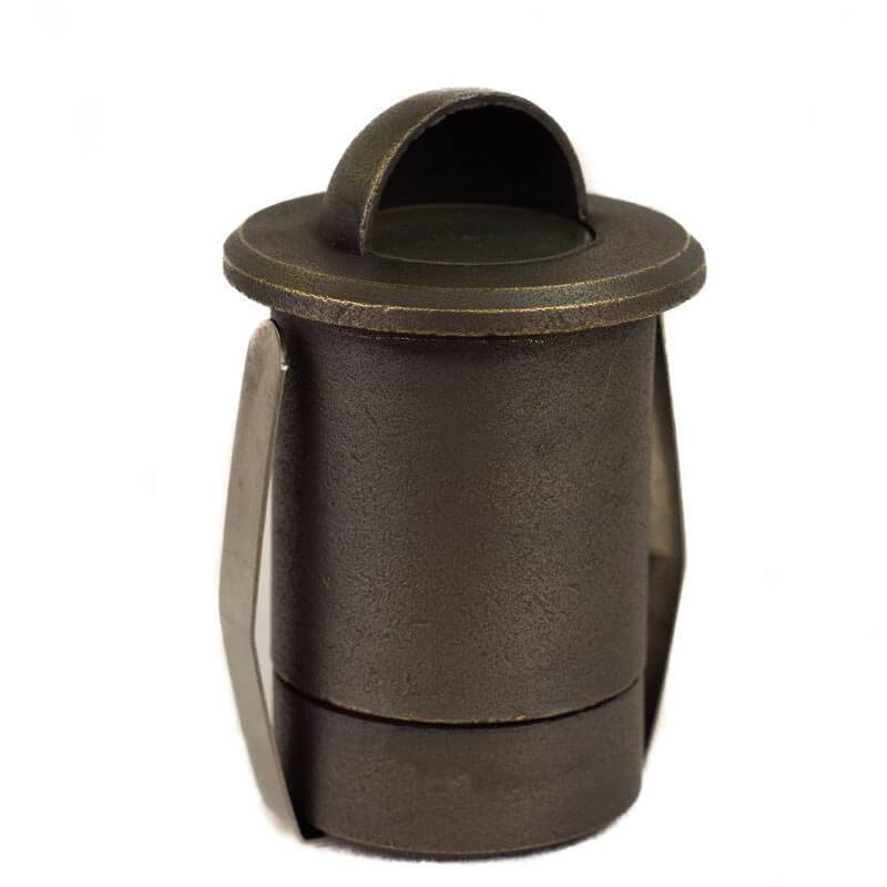 CopperMoon Lighting CM.340 Brass Soffit Light Niche With 180 degree eyebrow for MR8 Lamp