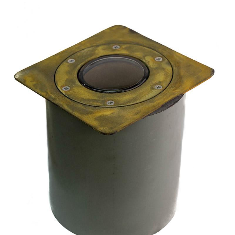 CopperMoon Lighting CM.360 Brass In-Ground Light Ring and Top Plate