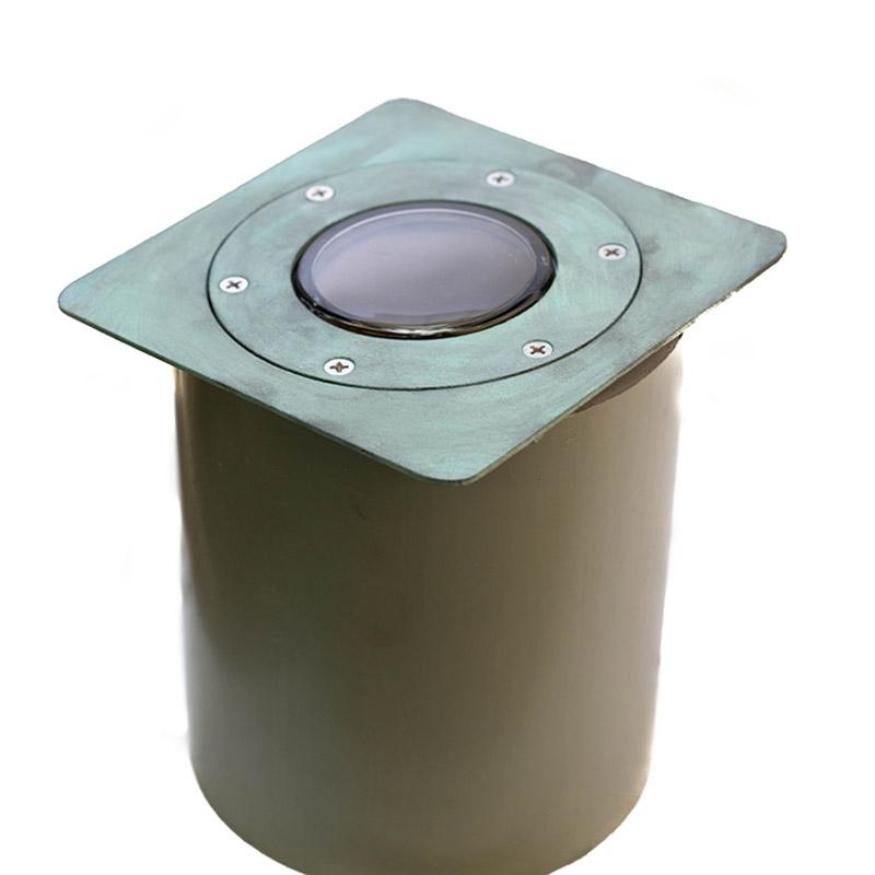 CopperMoon Lighting CM.360 Brass In-Ground Light Ring and Top Plate