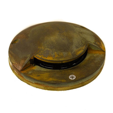 CopperMoon Lighting CM.391.5 Brass Well Light 1 Port Hole, Low Profile Top