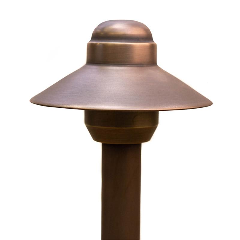 CopperMoon Lighting CM.4017 Copper 4Inch Path Light Top, 14.75 Inch x 3-4Inch Copper Stem With Stake