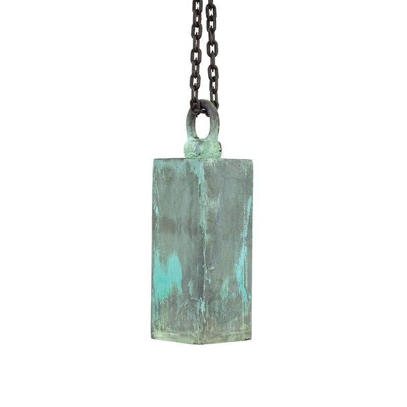 CopperMoon Lighting CM.605 Copper & Brass Square Hanging Pendant Light