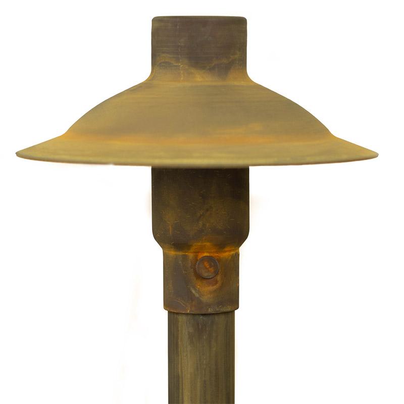CopperMoon Lighting CM.700-16 Copper 6Inch Path Light Top 16Inch Copper Stem With Stake