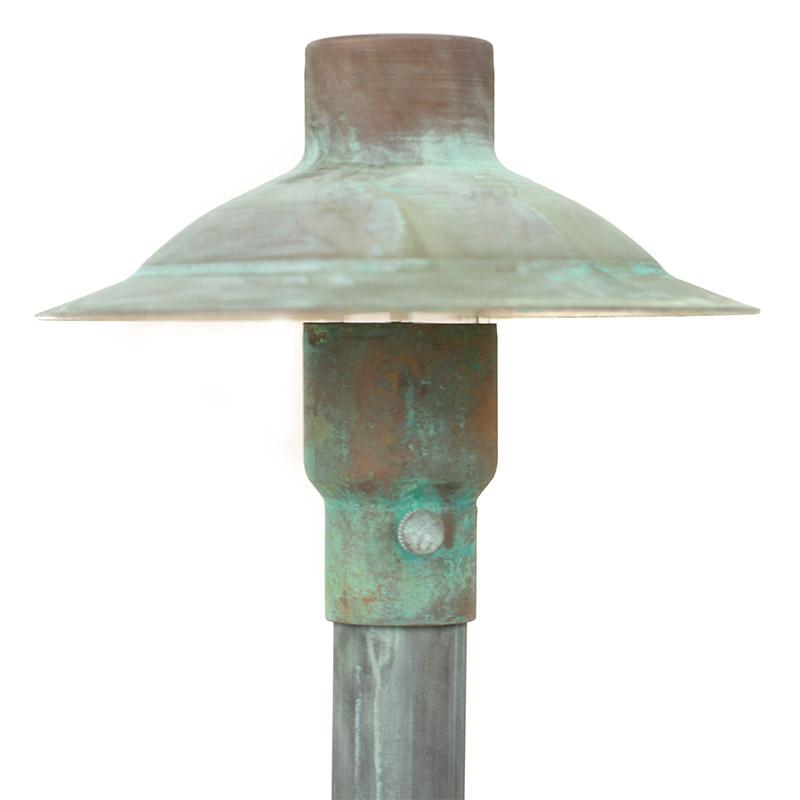CopperMoon Lighting CM.700-16 Copper 6Inch Path Light Top 16Inch Copper Stem With Stake