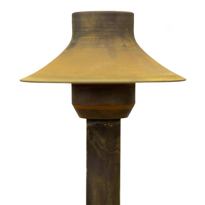 CopperMoon Lighting CM.705-15 Copper 4.25Inch Path Light Top 15Inch X 3-4Inch Copper Stem With Stake