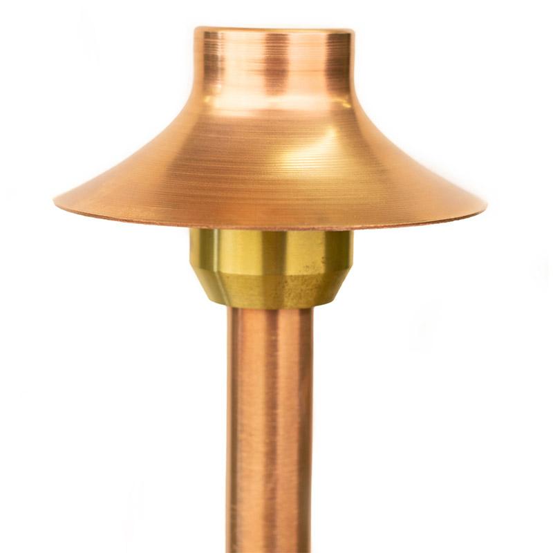 CopperMoon Lighting CM.705-15 Copper 4.25Inch Path Light Top 15Inch X 3-4Inch Copper Stem With Stake