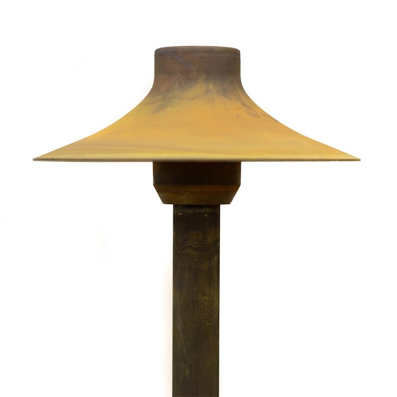 CopperMoon Lighting CM.710-15 Copper 6Inch Path Light Top 15Inch X 3-4Inch Copper Stem With Stake