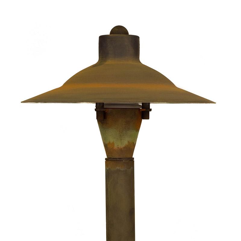 CopperMoon Lighting CM.715-20CG Copper 7.5Inch Path Light Top With 18 Inch Stem & Stake