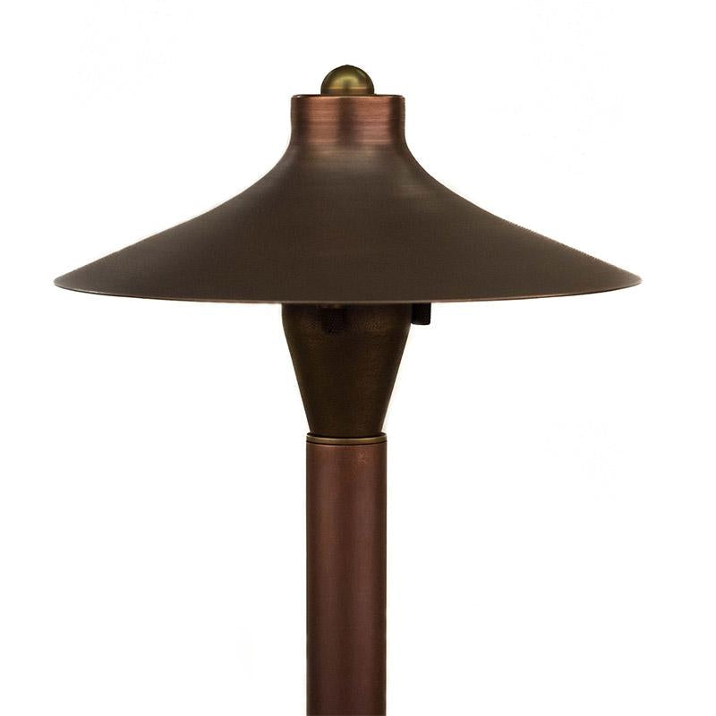CopperMoon Lighting CM.720-20CG Copper 8Inch Commercial Grade Path Light Top 18 Inch Copper Stem With Stake