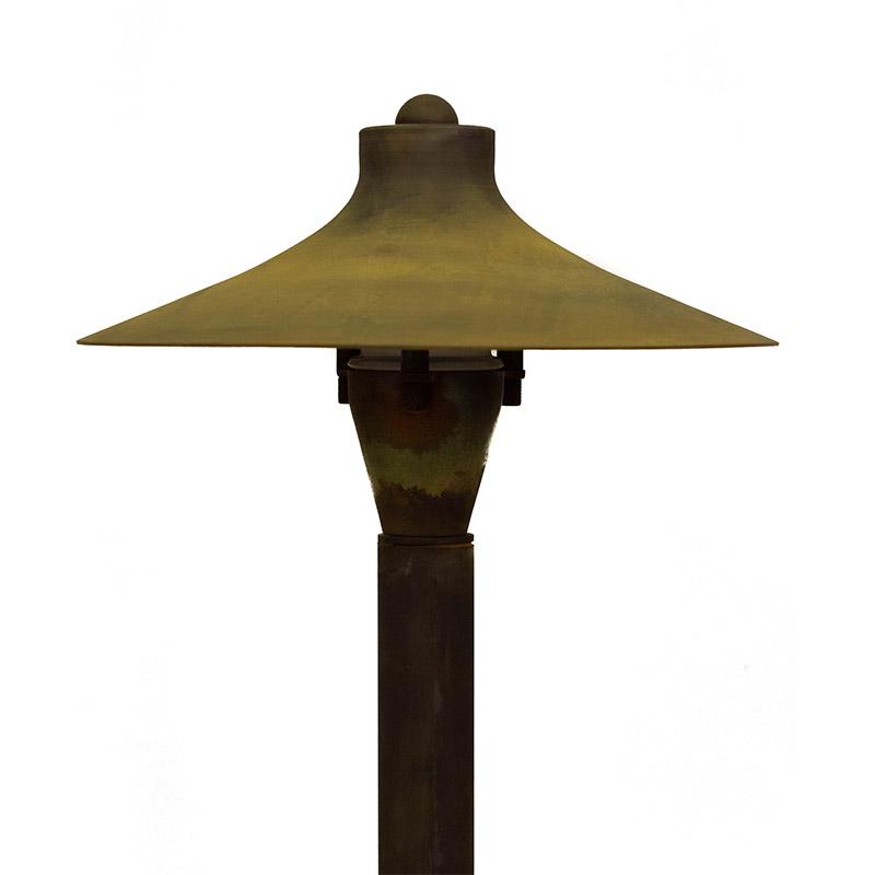 CopperMoon Lighting CM.720-20CG Copper 8Inch Commercial Grade Path Light Top 18 Inch Copper Stem With Stake
