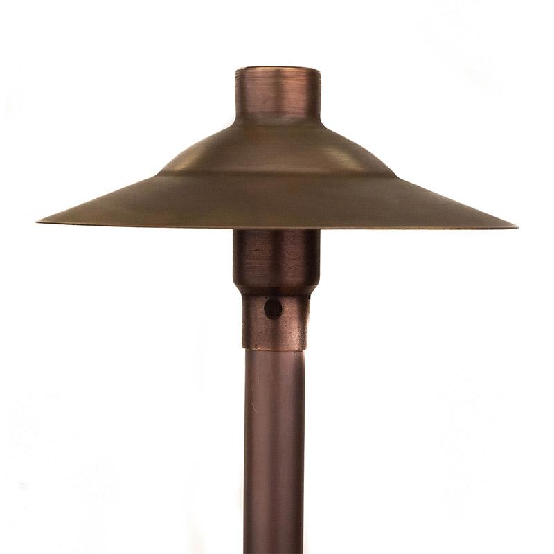CopperMoon Lighting CM.730-16 Copper 9 Inch Path Light Top 16Inch Copper Stem With Stake