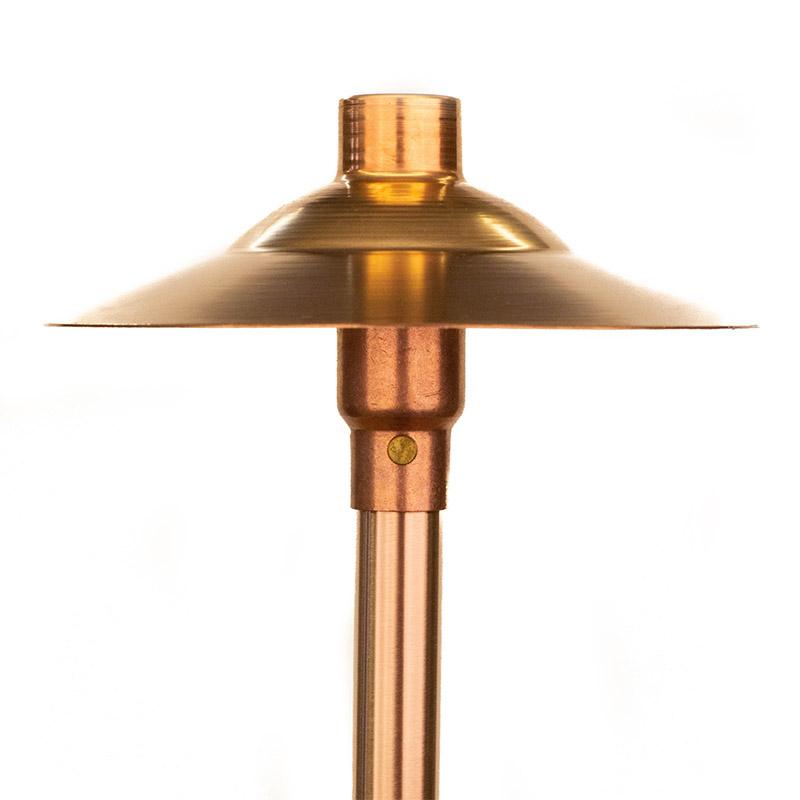 CopperMoon Lighting CM.730-16 Copper 9 Inch Path Light Top 16Inch Copper Stem With Stake