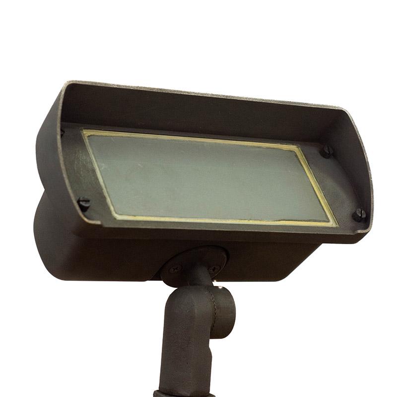 CopperMoon Lighting CM.885 Brass Double Wash Light Frosted or Clear Glass - 2 XMR-16 With Stake