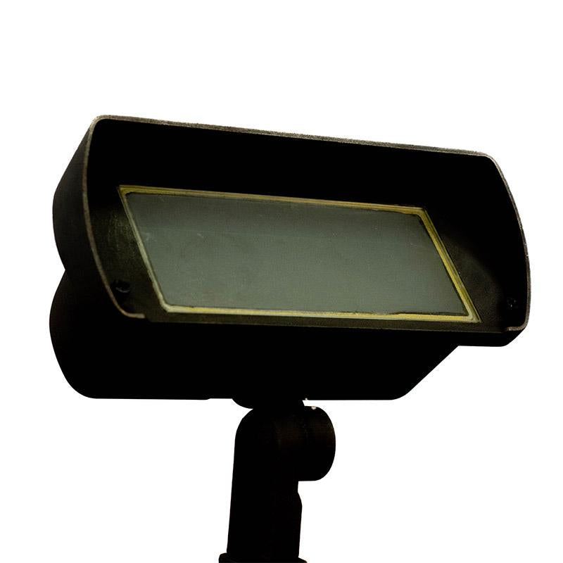 CopperMoon Lighting CM.885 Brass Double Wash Light Frosted or Clear Glass - 2 XMR-16 With Stake