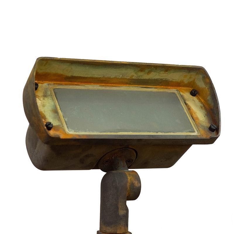 CopperMoon Lighting CM.885 Brass Double Wash Light Frosted or Clear Glass - 2 XMR-16 With Stake