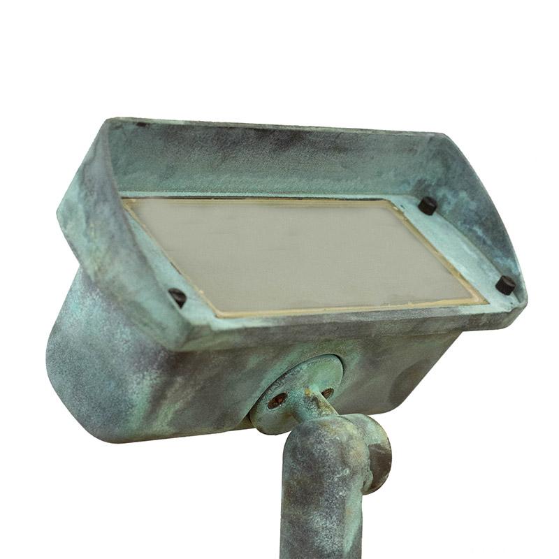 CopperMoon Lighting CM.885 Brass Double Wash Light Frosted or Clear Glass - 2 XMR-16 With Stake