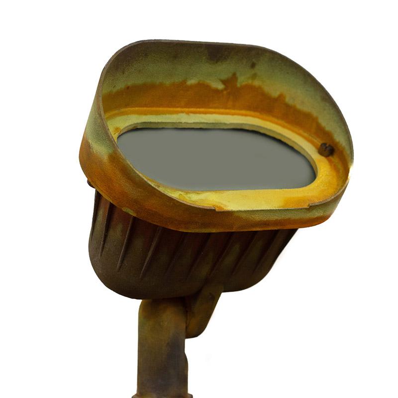 CopperMoon Lighting CM.890 Brass Oval Wall Wash Light With Stake