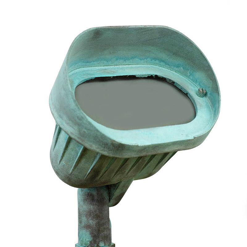 CopperMoon Lighting CM.890 Brass Oval Wall Wash Light With Stake