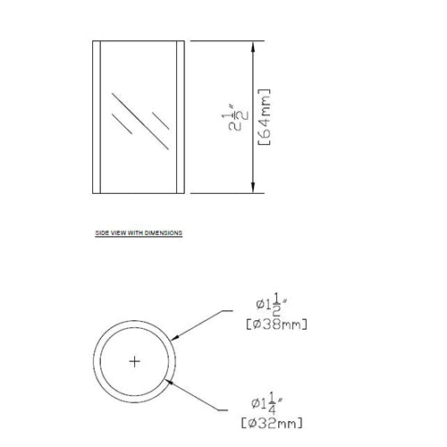 CopperMoon CM.Glass-300 - Replacement Glass for CM.300 Copper Path Light (Min Quantity 3) - Seginus Lighting
