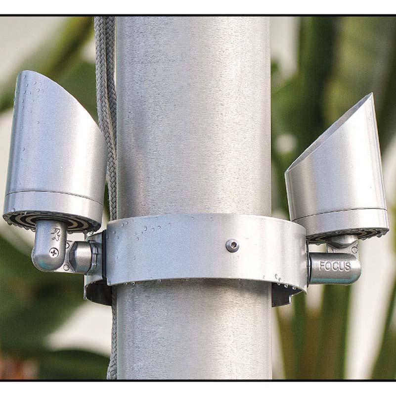 Focus Industries FA-PM 7" Pole Ring with 2 Fixture Hubs