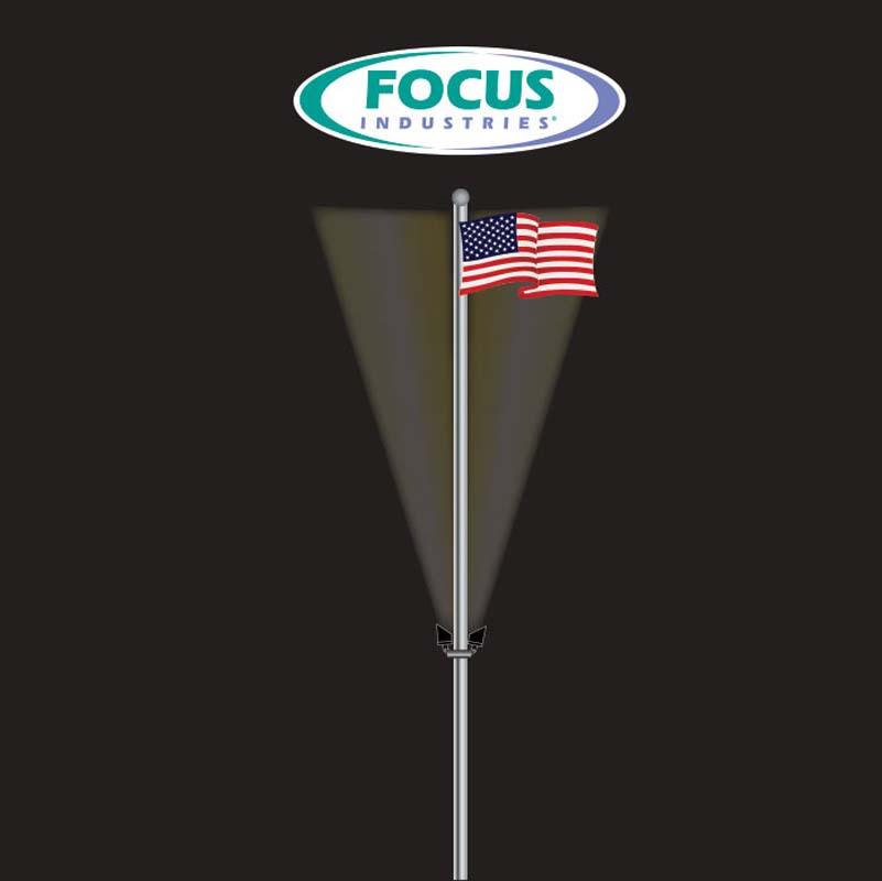 Focus Industries FA-PM 7" Pole Ring with 2 Fixture Hubs